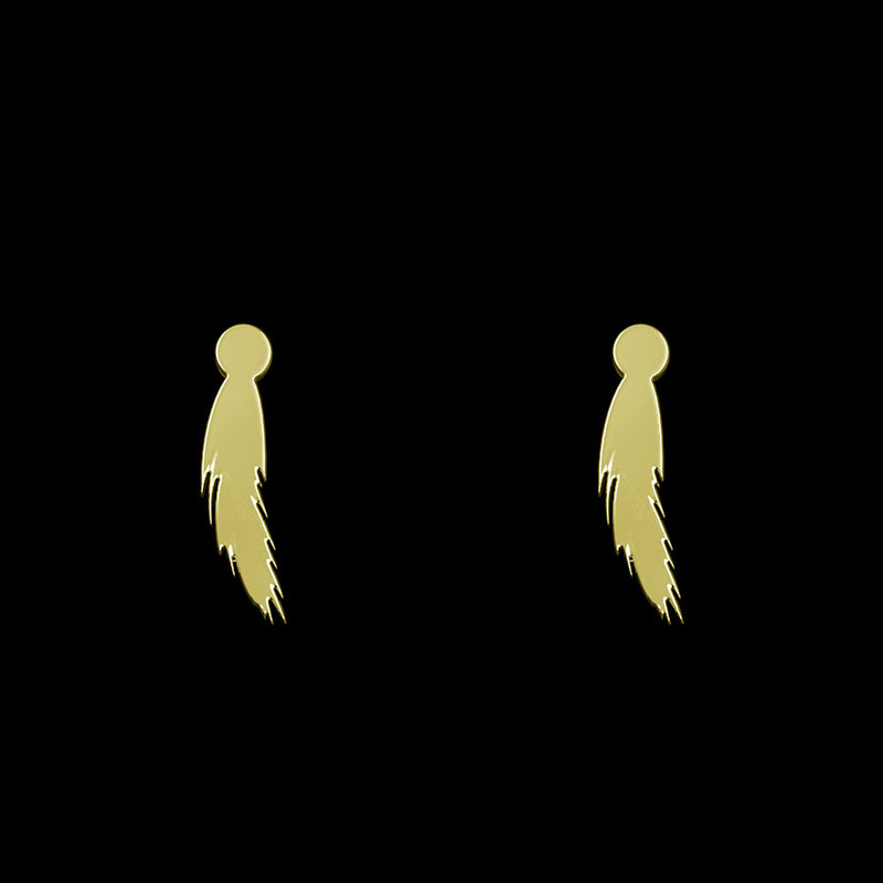 گوشواره طلا 18 عیار زنانه مدوپد مدل پر کد GA1-12217 گوشواره طلا 18 عیار زنانه مدوپد مدل پر کد GA1-12217