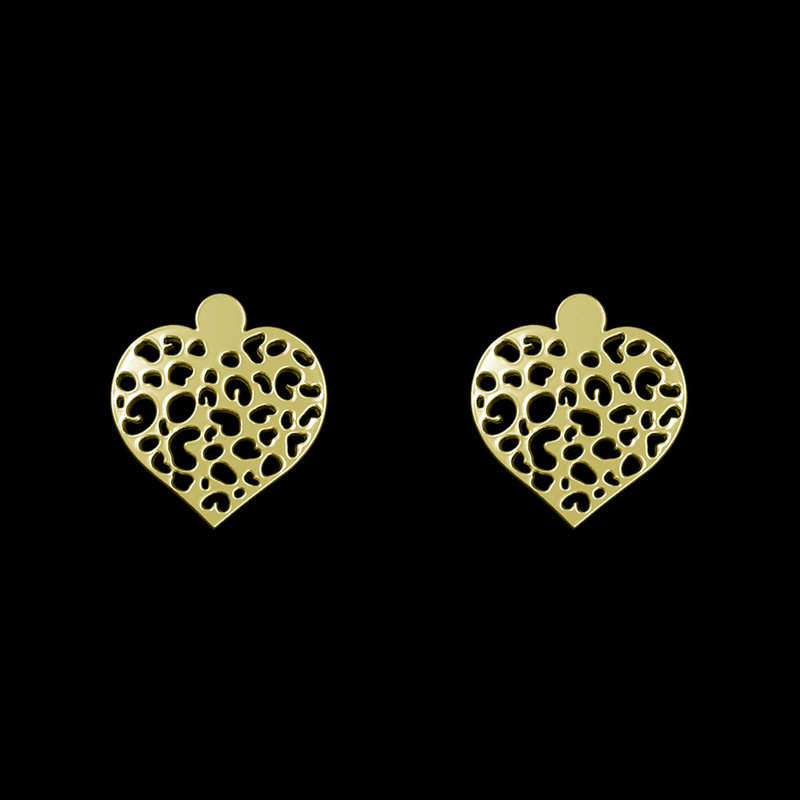 گوشواره طلا 18 عیار زنانه مدوپد مدل قلب کد GA1-12281 گوشواره طلا 18 عیار زنانه مدوپد مدل قلب کد GA1-12281