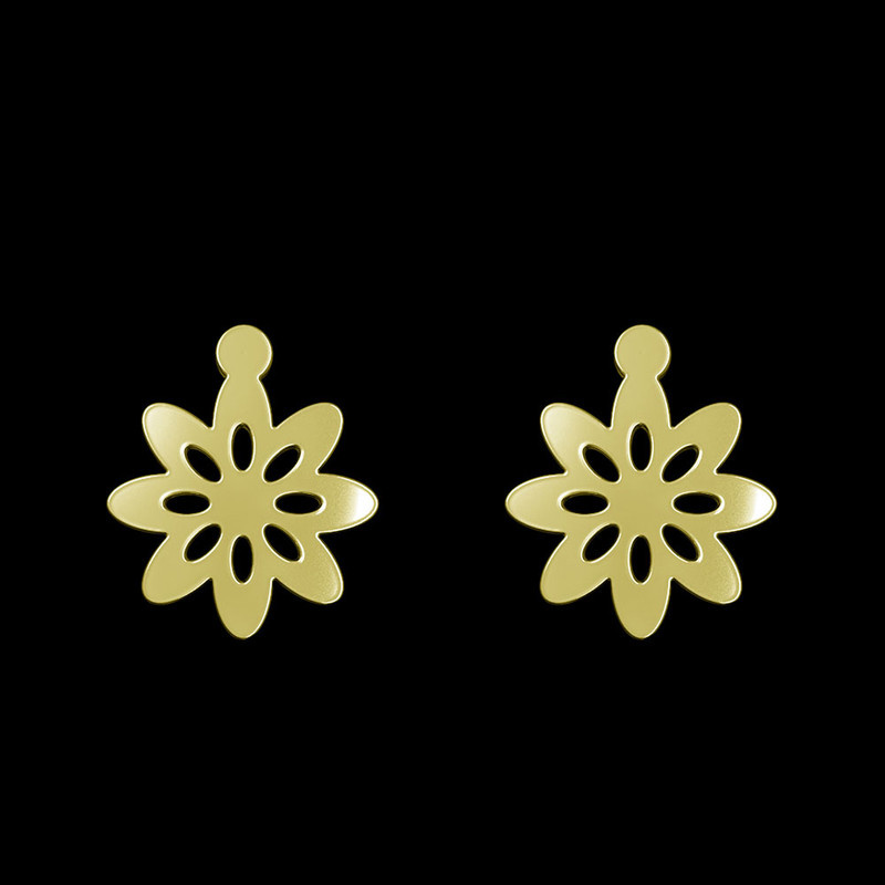 گوشواره طلا 18 عیار زنانه مدوپد مدل گل کد GA1-12363 گوشواره طلا 18 عیار زنانه مدوپد مدل گل کد GA1-12363