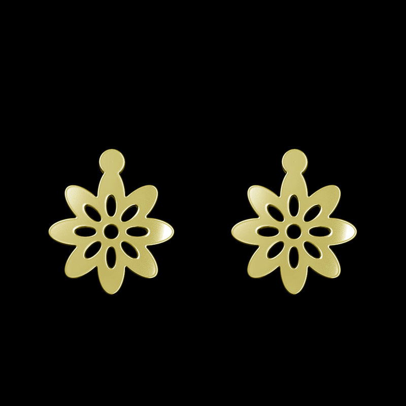 گوشواره طلا 18 عیار زنانه مدوپد مدل گل کد GA1-12387 گوشواره طلا 18 عیار زنانه مدوپد مدل گل کد GA1-12387