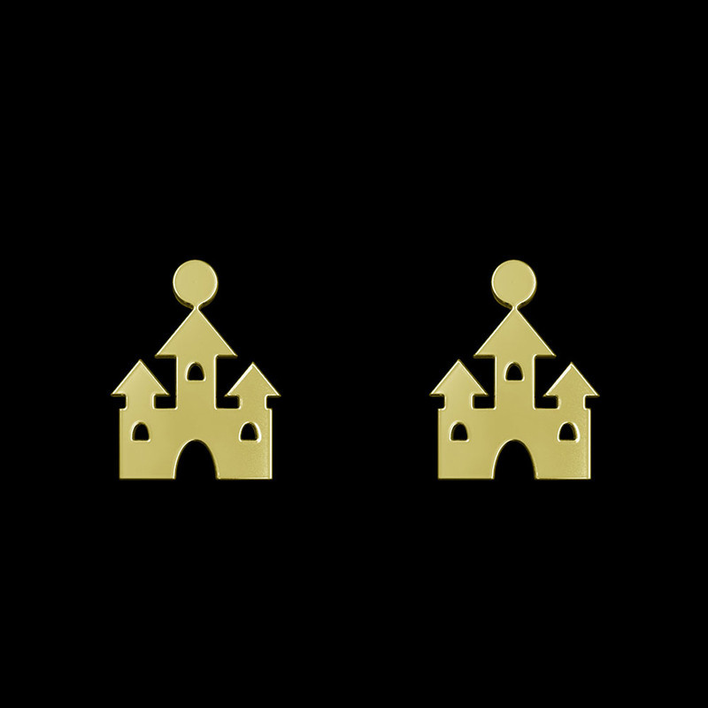 گوشواره طلا 18 عیار زنانه مدوپد مدل قصر کد GA1-12501 گوشواره طلا 18 عیار زنانه مدوپد مدل قصر کد GA1-12501