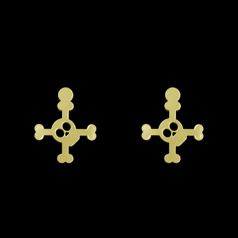 گوشواره طلا 18 عیار زنانه مدوپد مدل اسکلت کد GA1-12502 گوشواره طلا 18 عیار زنانه مدوپد مدل اسکلت کد GA1-12502