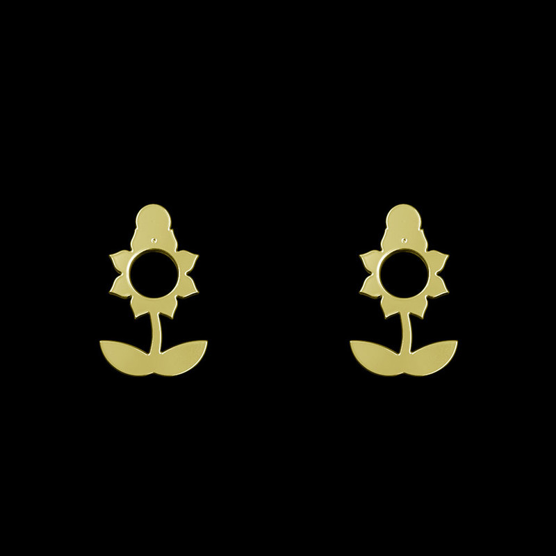 گوشواره طلا 18 عیار زنانه مدوپد مدل گل کد GA1-12511 گوشواره طلا 18 عیار زنانه مدوپد مدل گل کد GA1-12511