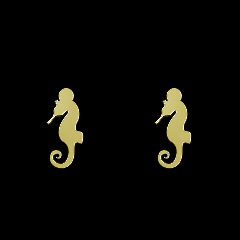 گوشواره طلا 18 عیار زنانه مدوپد مدل اسب آبی کد GA1-12547 گوشواره طلا 18 عیار زنانه مدوپد مدل اسب آبی کد GA1-12547