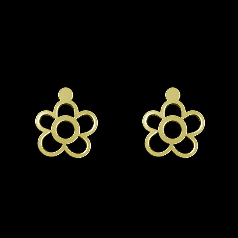 گوشواره طلا 18 عیار زنانه مدوپد مدل گل کد GA1-12642 گوشواره طلا 18 عیار زنانه مدوپد مدل گل کد GA1-12642