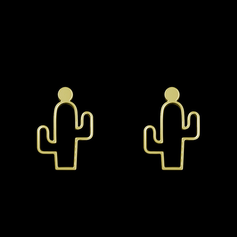 گوشواره طلا 18 عیار زنانه مدوپد مدل کاکتوس کد GA1-12765 گوشواره طلا 18 عیار زنانه مدوپد مدل کاکتوس کد GA1-12765