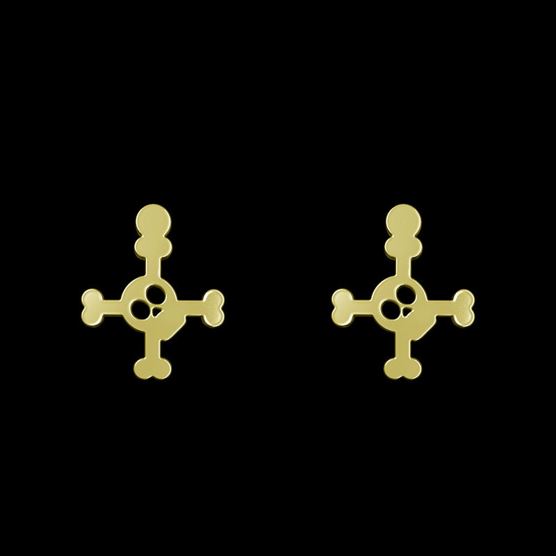 گوشواره طلا 18 عیار زنانه مدوپد مدل اسکلت کد GA1-12904 گوشواره طلا 18 عیار زنانه مدوپد مدل اسکلت کد GA1-12904