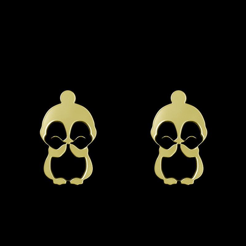 گوشواره طلا 18 عیار زنانه مدوپد مدل پنگوئن کد GA1-12984 گوشواره طلا 18 عیار زنانه مدوپد مدل پنگوئن کد GA1-12984