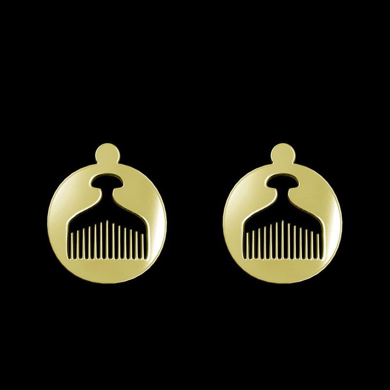 گوشواره طلا 18 عیار زنانه مدوپد مدل شانه کد GA1-13013 گوشواره طلا 18 عیار زنانه مدوپد مدل شانه کد GA1-13013