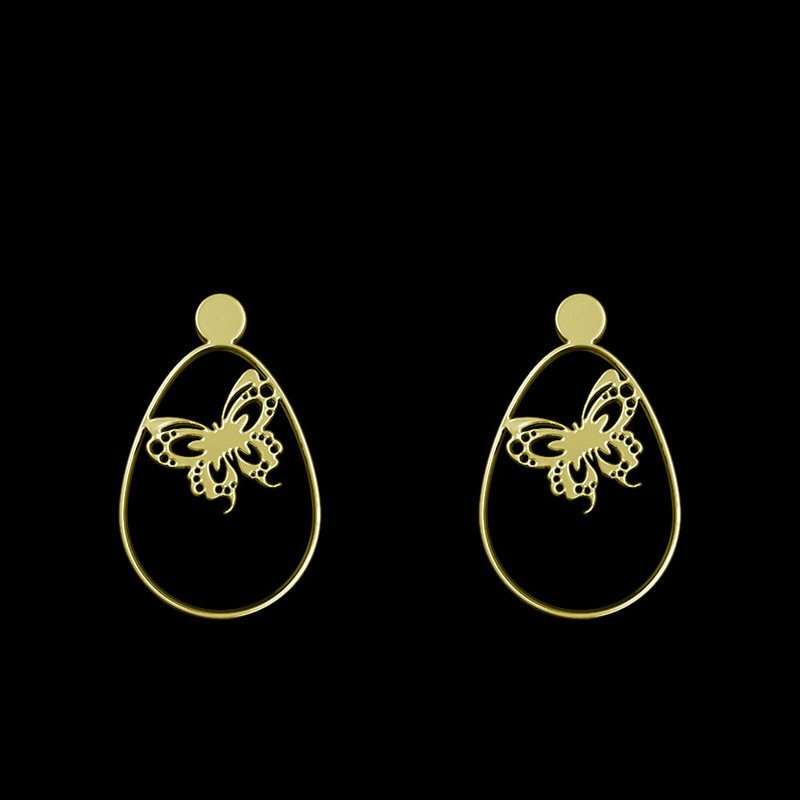 گوشواره طلا 18 عیار زنانه مدوپد مدل پروانه کد GA1-13027 گوشواره طلا 18 عیار زنانه مدوپد مدل پروانه کد GA1-13027