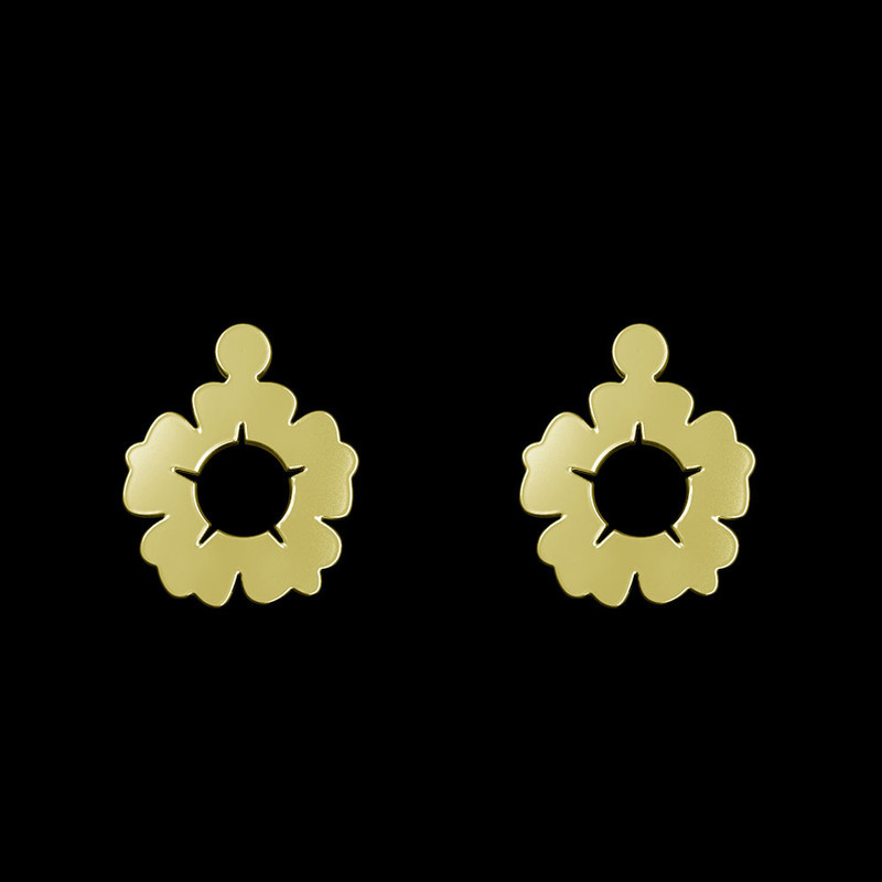 گوشواره طلا 18 عیار زنانه مدوپد مدل گل کد GA1-13045 گوشواره طلا 18 عیار زنانه مدوپد مدل گل کد GA1-13045