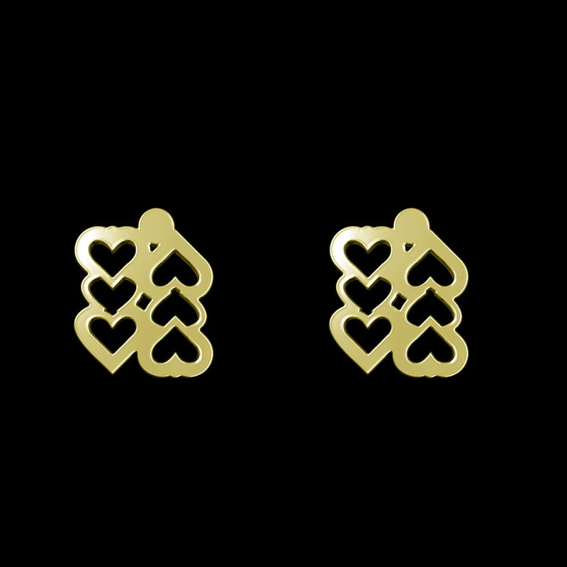 گوشواره طلا 18 عیار زنانه مدوپد مدل قلب کد GA1-13059 گوشواره طلا 18 عیار زنانه مدوپد مدل قلب کد GA1-13059