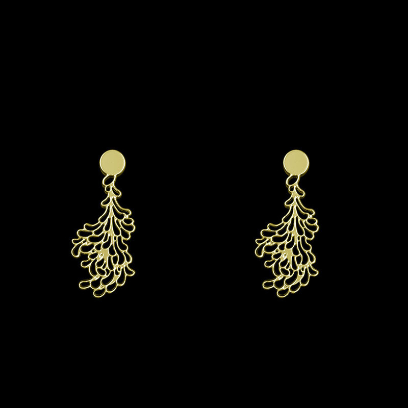 گوشواره طلا 18 عیار زنانه مدوپد مدل برگ کد GA1-13133 گوشواره طلا 18 عیار زنانه مدوپد مدل برگ کد GA1-13133