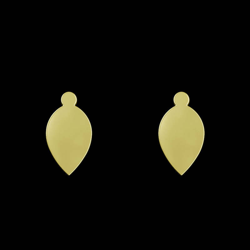 گوشواره طلا 18 عیار زنانه مدوپد مدل اشک کد GA1-13153