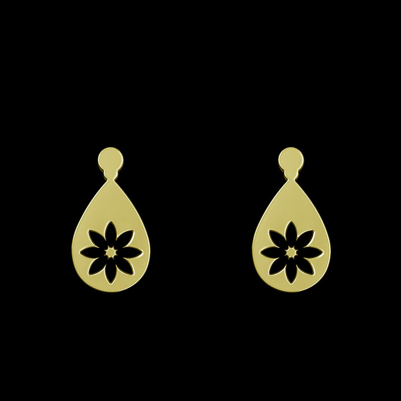 گوشواره طلا 18 عیار زنانه مدوپد مدل گل کد GA1-13213 گوشواره طلا 18 عیار زنانه مدوپد مدل گل کد GA1-13213