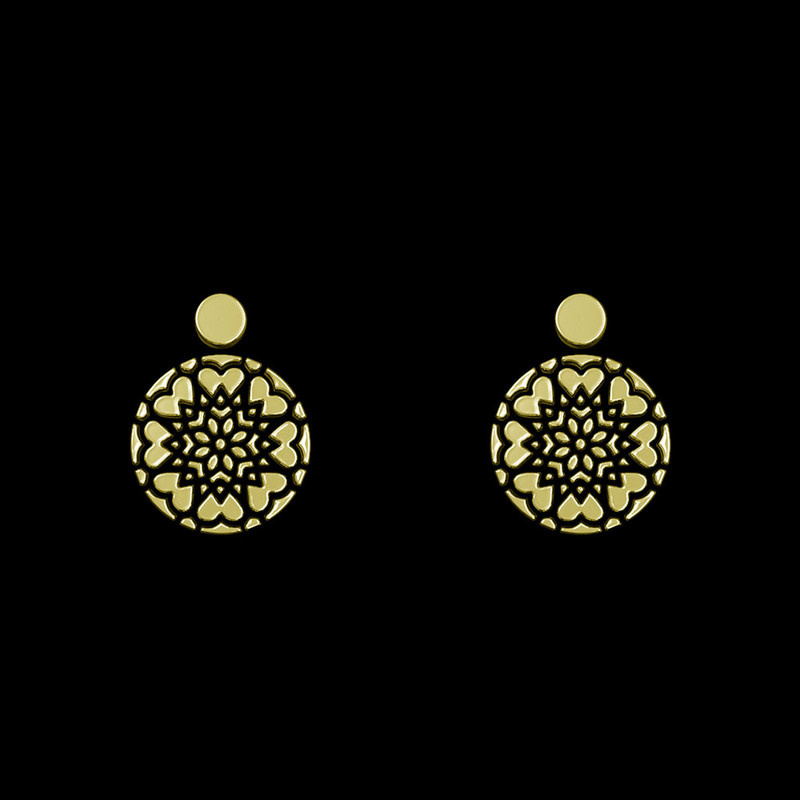 گوشواره طلا 18 عیار زنانه مدوپد مدل هندسی کد GA1-13226 گوشواره طلا 18 عیار زنانه مدوپد مدل هندسی کد GA1-13226