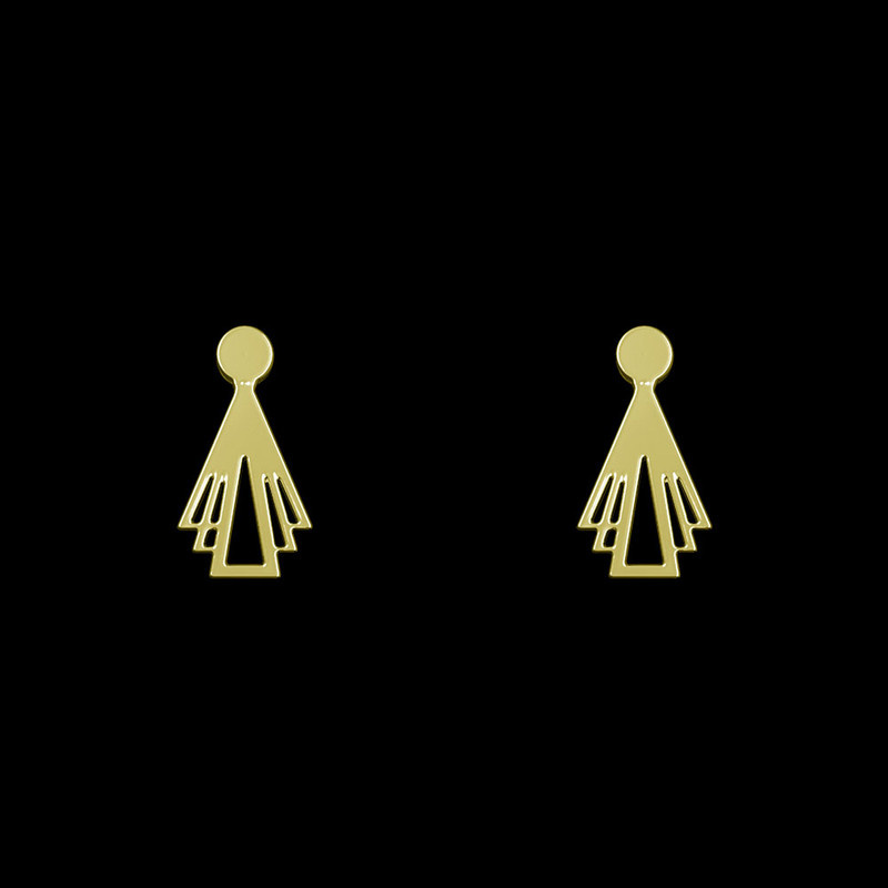 گوشواره طلا 18 عیار زنانه مدوپد مدل هندسی کد GA1-13228 گوشواره طلا 18 عیار زنانه مدوپد مدل هندسی کد GA1-13228