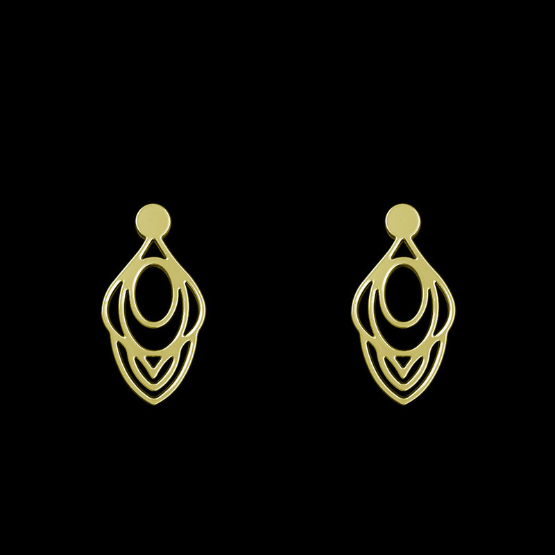 گوشواره طلا 18 عیار زنانه مدوپد مدل هندسی کد GA1-13456 گوشواره طلا 18 عیار زنانه مدوپد مدل هندسی کد GA1-13456