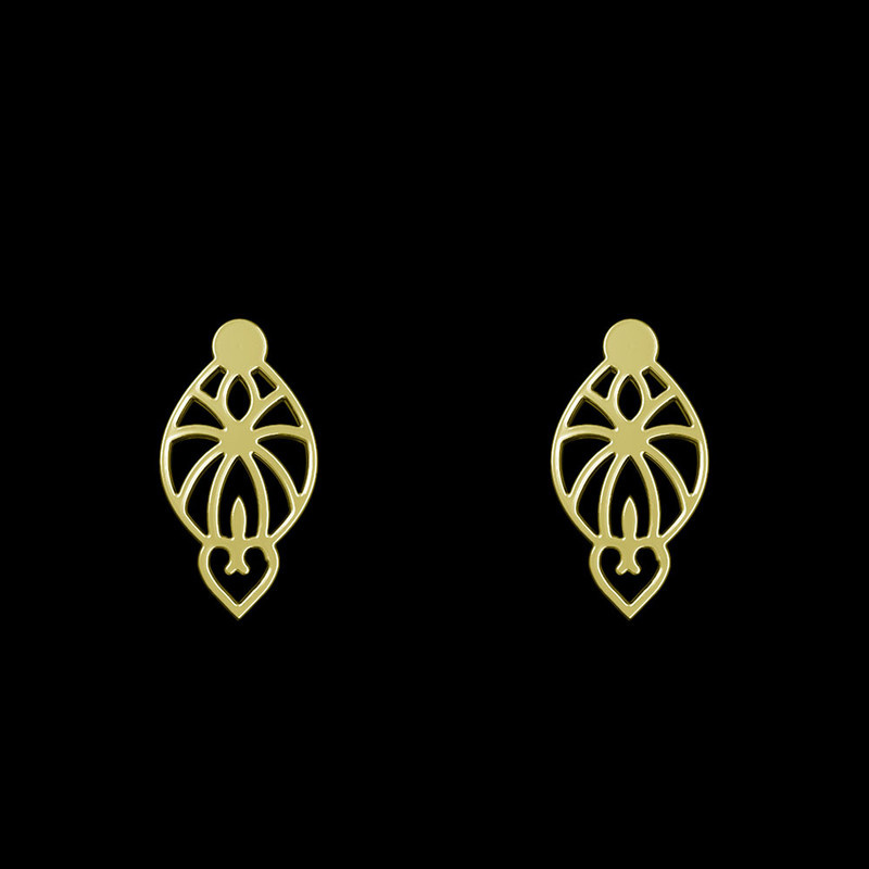 گوشواره طلا 18 عیار زنانه مدوپد مدل هندسی کد GA1-13625 گوشواره طلا 18 عیار زنانه مدوپد مدل هندسی کد GA1-13625