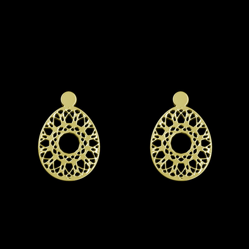 گوشواره طلا 18 عیار زنانه مدوپد مدل هندسی کد GA1-13695 گوشواره طلا 18 عیار زنانه مدوپد مدل هندسی کد GA1-13695