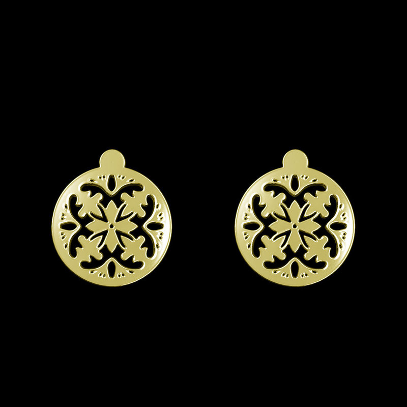 گوشواره طلا 18 عیار زنانه مدوپد مدل هندسی کد GA1-13715 گوشواره طلا 18 عیار زنانه مدوپد مدل هندسی کد GA1-13715