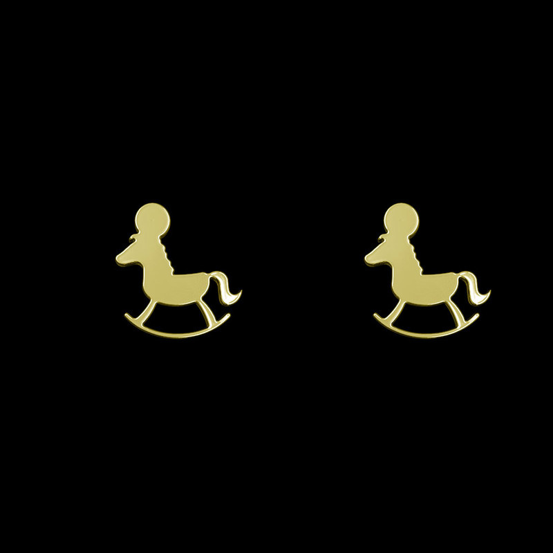 گوشواره طلا 18 عیار زنانه مدوپد مدل اسب کد GA1-13753 گوشواره طلا 18 عیار زنانه مدوپد مدل اسب کد GA1-13753