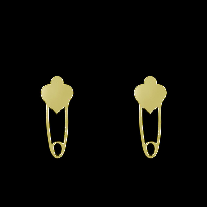 گوشواره طلا 18 عیار زنانه مدوپد مدل سنجاق قلب کد GA1-13773 گوشواره طلا 18 عیار زنانه مدوپد مدل سنجاق قلب کد GA1-13773