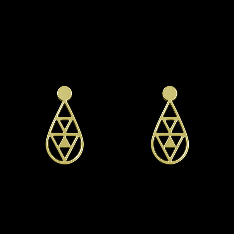 گوشواره طلا 18 عیار زنانه مدوپد مدل هندسی کد GA1-13778 گوشواره طلا 18 عیار زنانه مدوپد مدل هندسی کد GA1-13778