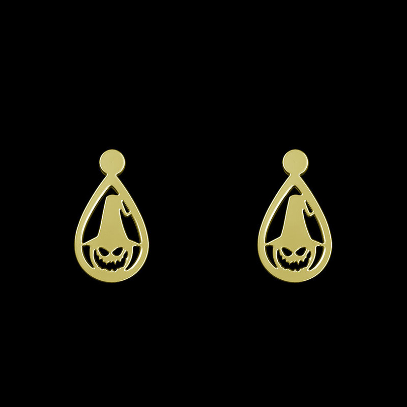 گوشواره طلا 18 عیار زنانه مدوپد مدل هالووین کد GA1-13779 گوشواره طلا 18 عیار زنانه مدوپد مدل هالووین کد GA1-13779