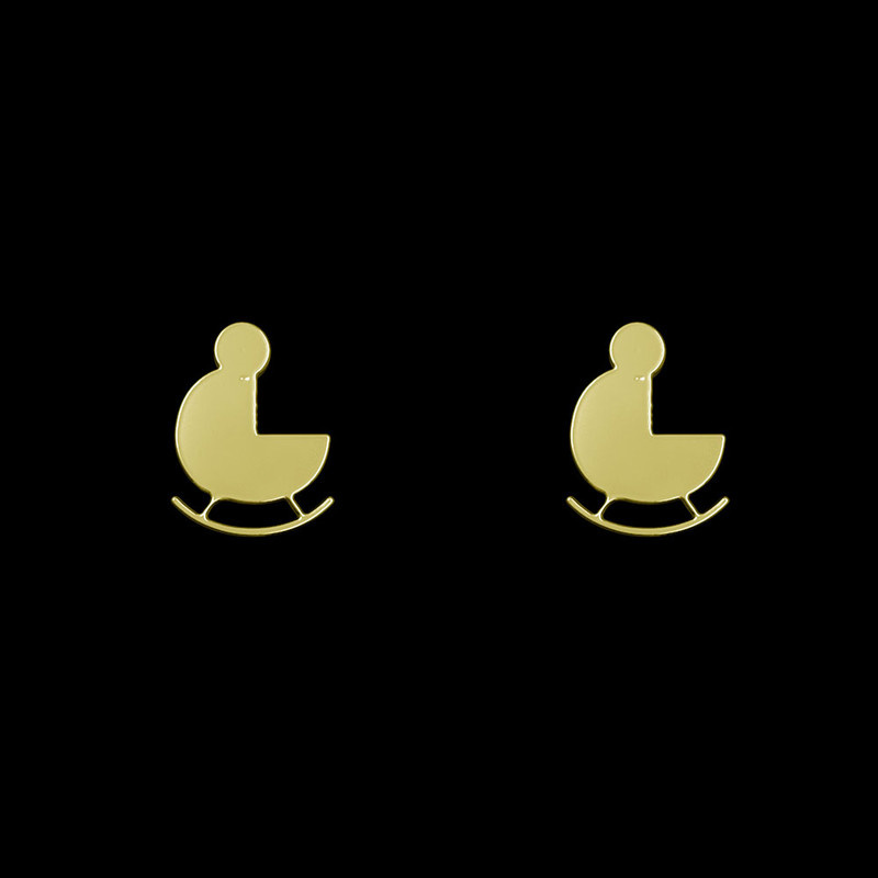 گوشواره طلا 18 عیار زنانه مدوپد مدل کالسکه کد GA1-13787 گوشواره طلا 18 عیار زنانه مدوپد مدل کالسکه کد GA1-13787