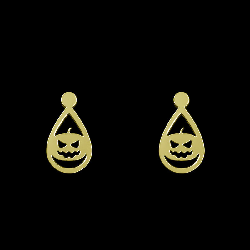 گوشواره طلا 18 عیار زنانه مدوپد مدل هالووین کد GA1-13799