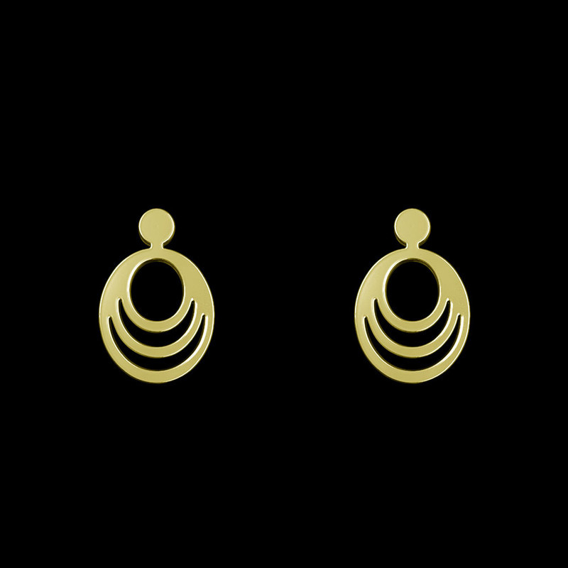 گوشواره طلا 18 عیار زنانه مدوپد مدل هندسی کد GA1-13829 گوشواره طلا 18 عیار زنانه مدوپد مدل هندسی کد GA1-13829