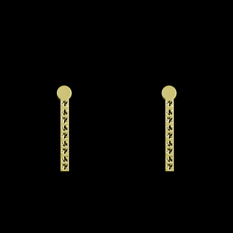 گوشواره طلا 18 عیار زنانه مدوپد مدل مستطیل کد GA1-13854 گوشواره طلا 18 عیار زنانه مدوپد مدل مستطیل کد GA1-13854