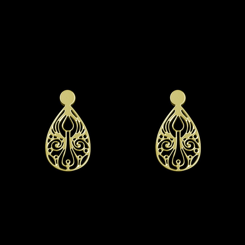 گوشواره طلا 18 عیار زنانه مدوپد مدل هندسی کد GA1-14002 گوشواره طلا 18 عیار زنانه مدوپد مدل هندسی کد GA1-14002