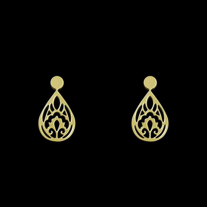 گوشواره طلا 18 عیار زنانه مدوپد مدل هندسی کد GA1-14041 گوشواره طلا 18 عیار زنانه مدوپد مدل هندسی کد GA1-14041