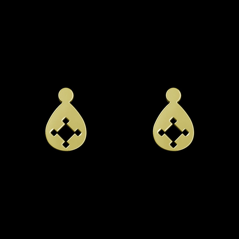 گوشواره طلا 18 عیار زنانه مدوپد مدل هندسی کد GA1-14047 گوشواره طلا 18 عیار زنانه مدوپد مدل هندسی کد GA1-14047