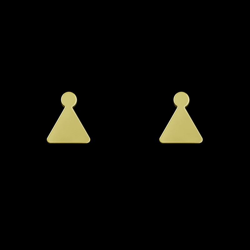 گوشواره طلا 18 عیار زنانه مدوپد مدل مثلث کد GA1-14077 گوشواره طلا 18 عیار زنانه مدوپد مدل مثلث کد GA1-14077