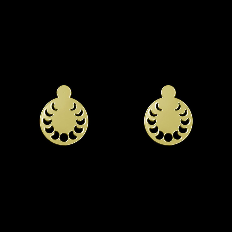 گوشواره طلا 18 عیار زنانه مدوپد مدل هندسی کد GA1-14110 گوشواره طلا 18 عیار زنانه مدوپد مدل هندسی کد GA1-14110