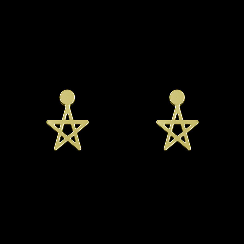 گوشواره طلا 18 عیار زنانه مدوپد مدل ستاره کد GA1-14133 گوشواره طلا 18 عیار زنانه مدوپد مدل ستاره کد GA1-14133