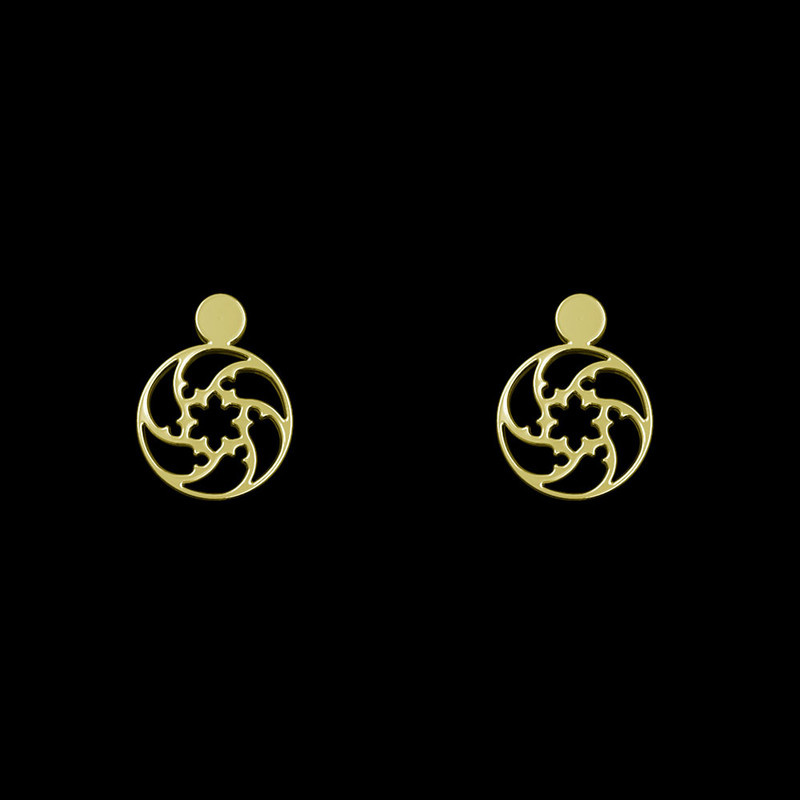 گوشواره طلا 18 عیار زنانه مدوپد مدل هندسی کد GA1-14196 گوشواره طلا 18 عیار زنانه مدوپد مدل هندسی کد GA1-14196