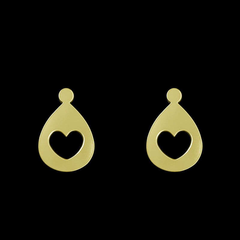 گوشواره طلا 18 عیار زنانه مدوپد مدل قلب کد GA1-14245 گوشواره طلا 18 عیار زنانه مدوپد مدل قلب کد GA1-14245