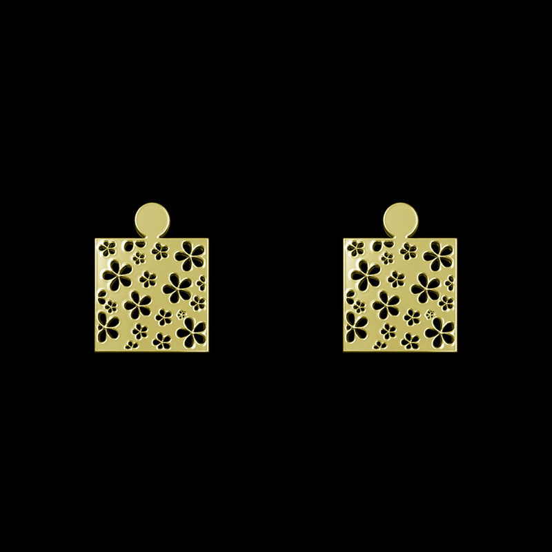 گوشواره طلا 18 عیار زنانه مدوپد مدل هندسی کد GA1-14247 گوشواره طلا 18 عیار زنانه مدوپد مدل هندسی کد GA1-14247