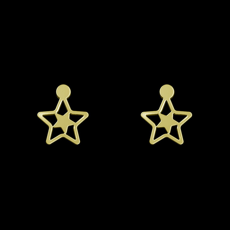 گوشواره طلا 18 عیار زنانه مدوپد مدل ستاره کد GA1-14248 گوشواره طلا 18 عیار زنانه مدوپد مدل ستاره کد GA1-14248