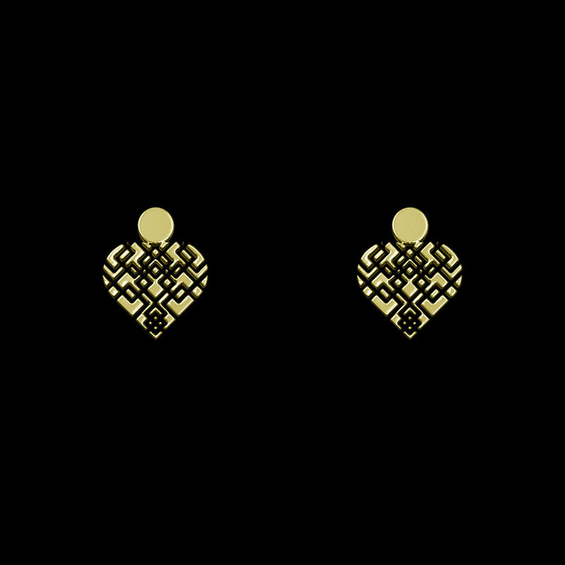 گوشواره طلا 18 عیار زنانه مدوپد مدل قلب کد GA1-14373 گوشواره طلا 18 عیار زنانه مدوپد مدل قلب کد GA1-14373