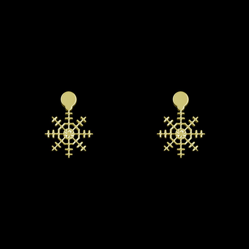 گوشواره طلا 18 عیار زنانه مدوپد مدل هندسی کد GA1-14412 گوشواره طلا 18 عیار زنانه مدوپد مدل هندسی کد GA1-14412