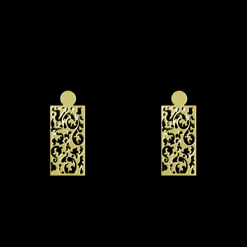 گوشواره طلا 18 عیار زنانه مدوپد مدل هندسی کد GA1-14423 گوشواره طلا 18 عیار زنانه مدوپد مدل هندسی کد GA1-14423