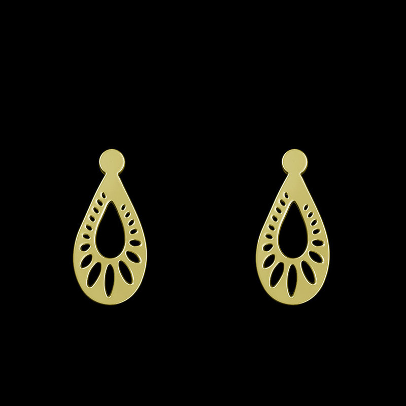 گوشواره طلا 18 عیار زنانه مدوپد مدل هندسی کد GA1-14554 گوشواره طلا 18 عیار زنانه مدوپد مدل هندسی کد GA1-14554