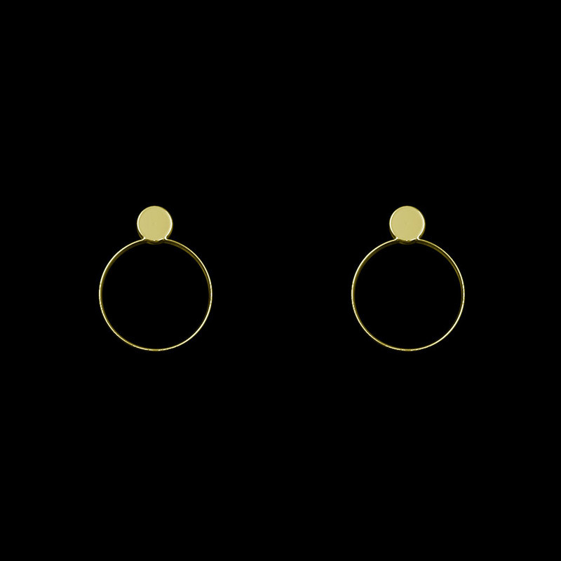 گوشواره طلا 18 عیار زنانه مدوپد مدل دایره کد GA1-14630 گوشواره طلا 18 عیار زنانه مدوپد مدل دایره کد GA1-14630