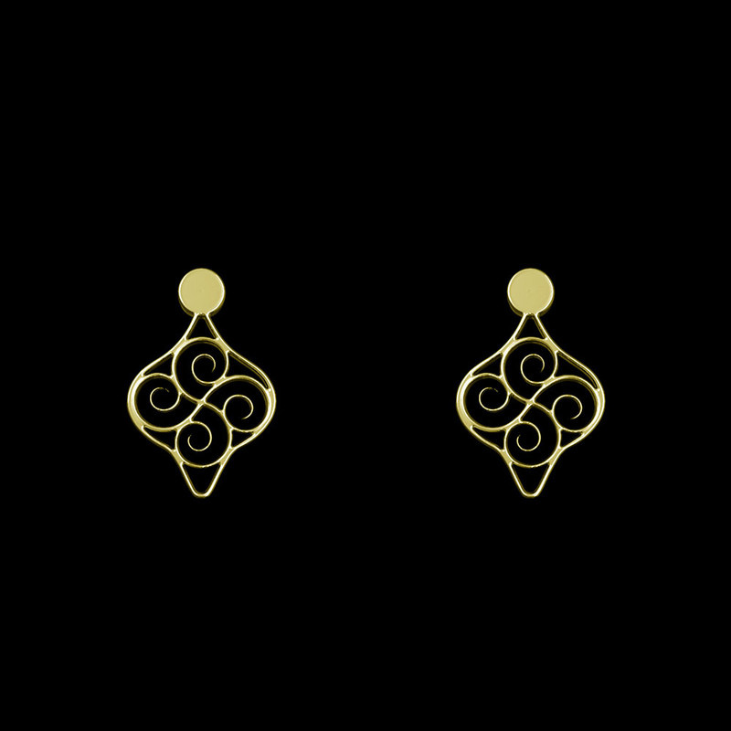 گوشواره طلا 18 عیار زنانه مدوپد مدل هندسی کد GA1-14751 گوشواره طلا 18 عیار زنانه مدوپد مدل هندسی کد GA1-14751