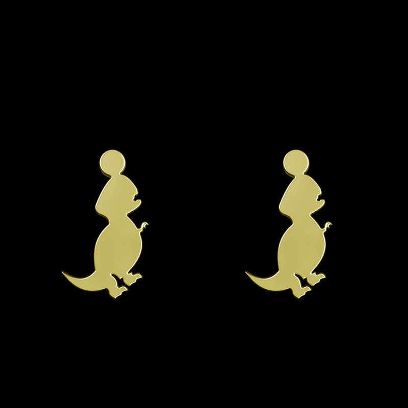 گوشواره طلا 18 عیار زنانه مدوپد مدل دایناسور کد GA1-14856 گوشواره طلا 18 عیار زنانه مدوپد مدل دایناسور کد GA1-14856